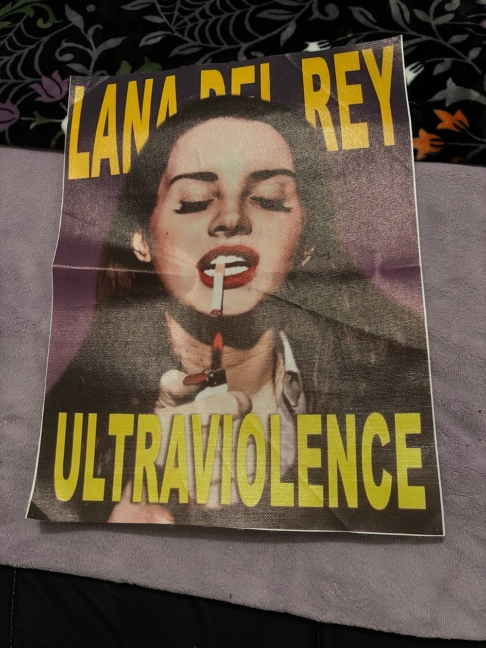 Ultraviolence Poster Wall Art - Yellow & Purple